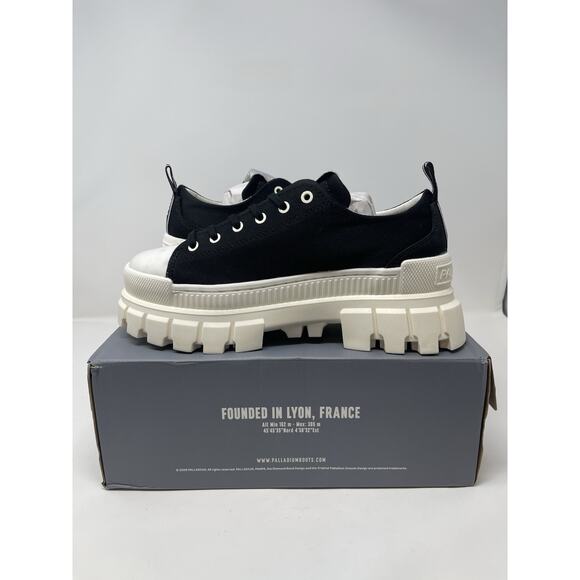 Palladium Revolt Lo TX Platform Boots Women 8 Black Marshmallow Chunky Gorpcore - Picture 7 of 11